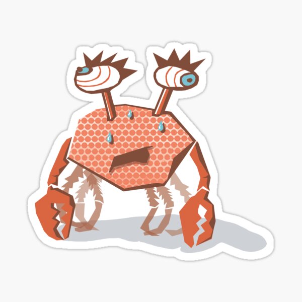 King Crab hat sich verirrt. Sticker