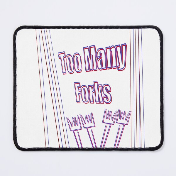 Item preview, Minimalist Neon Forks Design with Too Many Forks Text - Neurodivergent designed and sold by jolabrese.