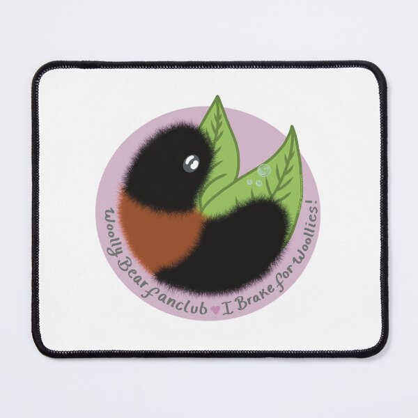 Item preview, I Brake For Woollies! Woolly Bear Fanclub Pink designed and sold by SavvySalamander.