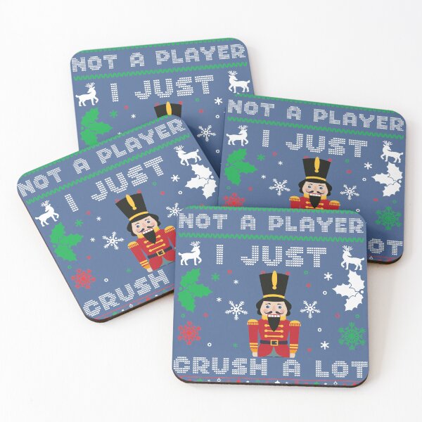 Artikelvorschau, Not A Player, I Just Crush A Lot – Unisex-Weihnachtspullover/Pullover (Farbpalette) – lustiges Weihnachts-Sweatshirt-Design entworfen und verkauft von raretshirtsuk.