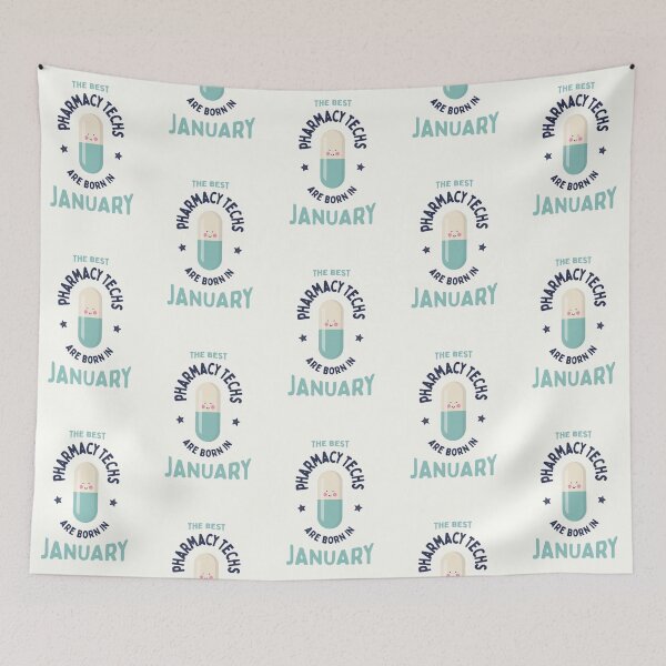 Item preview, The best pharmacy techs are born in January designed and sold by Eenig.