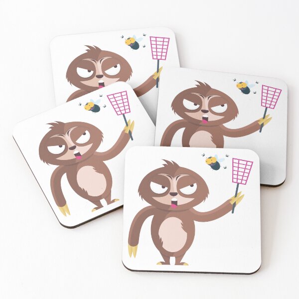Item preview, Funny Cute sloth With Mosquito Stack Sticker designed and sold by ELBStore.