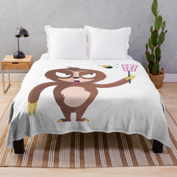 Item preview, Funny Cute sloth With Mosquito Stack Sticker designed and sold by ELBStore.