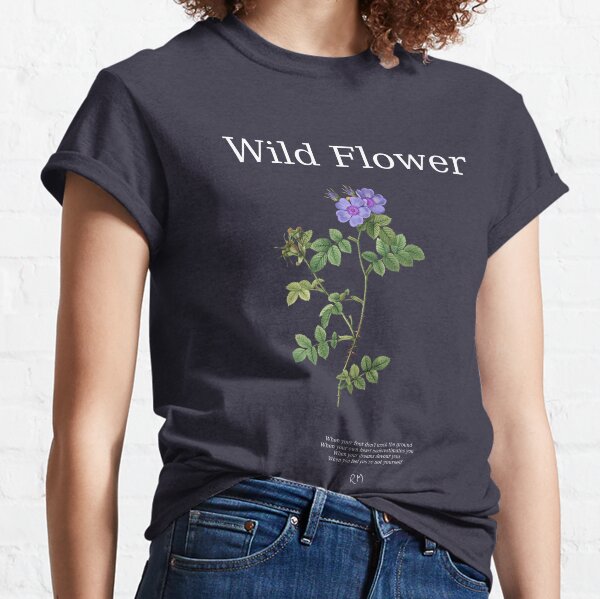 Wildflower T-Shirt - Minimalistic Flower Love Dream Shirt