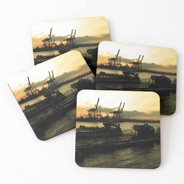Item preview, Hamburgs docks at dusks designed and sold by hawkie.