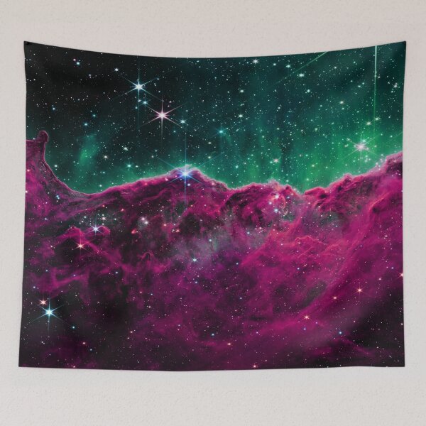 Item preview, Cosmic Cliffs Carina Nebula JWST Deep Fuchsia Purple Teal  designed and sold by 2sweetsDesign.