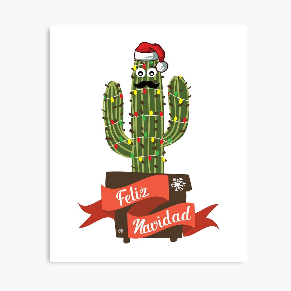 Feliz Navidad Funny Mexican Christmas Cactus