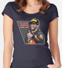 Good Looking and Fast | Daniel Ricciardo | F1 Women's Fitted Scoop T-Shirt