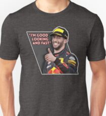 Gut aussehend und schnell | Daniel Ricciardo | F1 Slim Fit T-Shirt