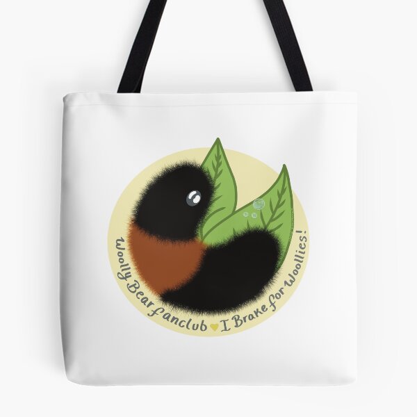 Item preview, I Brake For Woollies! Woolly Bear Fanclub Yellow designed and sold by SavvySalamander.