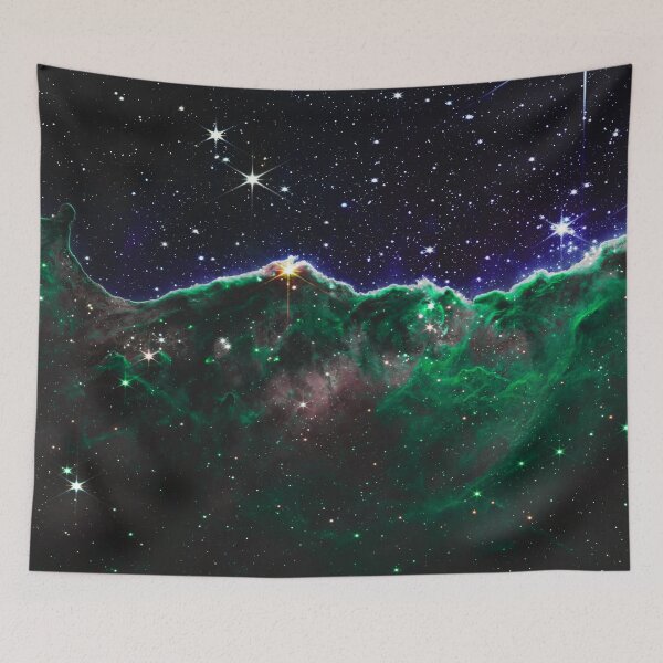 Item preview, Cosmic Cliffs Carina Nebula dark and mysterious JWST designed and sold by 2sweetsDesign.