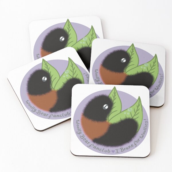 Item preview, I Brake For Woollies! Woolly Bear Fanclub Purple designed and sold by SavvySalamander.
