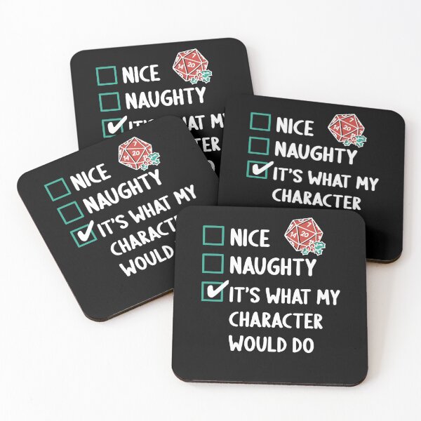 Item preview, D&D Critmas Naughty List designed and sold by sunburstrpg.