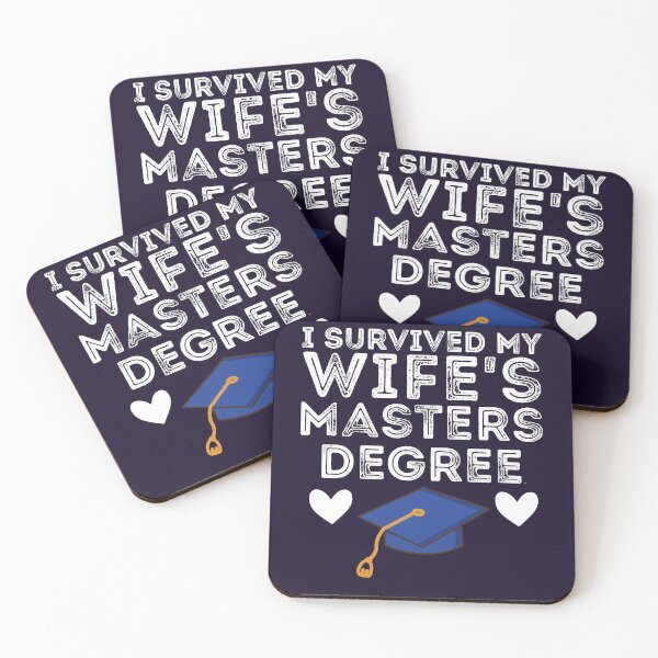 Item preview, I Survived My Wifes Master's Degree Gift degree graduation Funny designed and sold by Sarah38.
