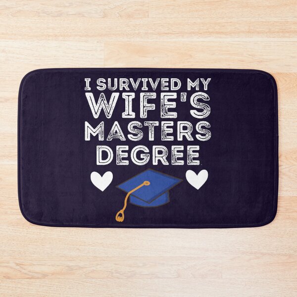 Item preview, I Survived My Wifes Master's Degree Gift degree graduation Funny designed and sold by Sarah38.