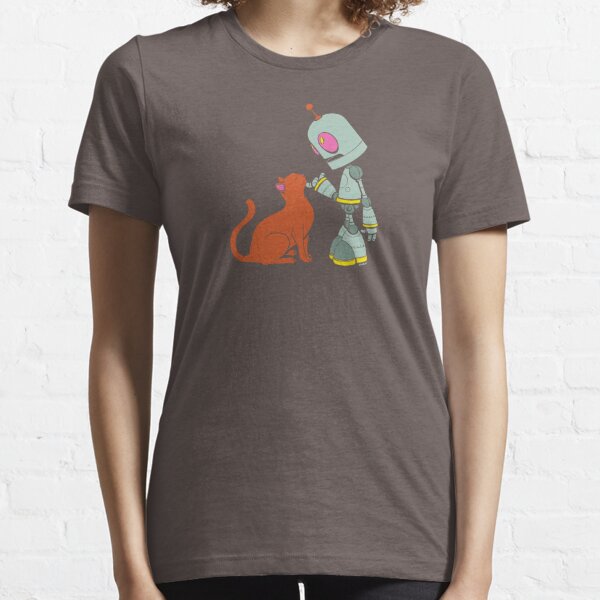 T-shirt robot gatto aspirapolvere animale