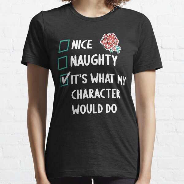 D&D Critmas Naughty List Essential T-Shirt