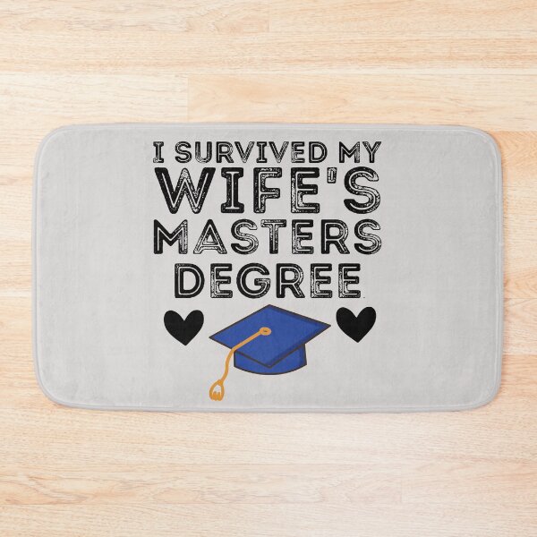 Item preview, I Survived My Wife's Masters Degree Funny Husband designed and sold by Sarah38.