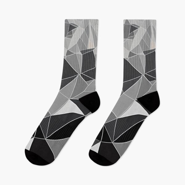 Item preview, falling triangles in shades of gray with white details designed and sold by I-A-Troy.