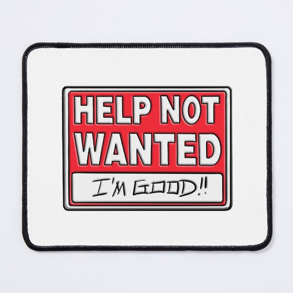 Item preview, Help Not Wanted designed and sold by nerdpins.