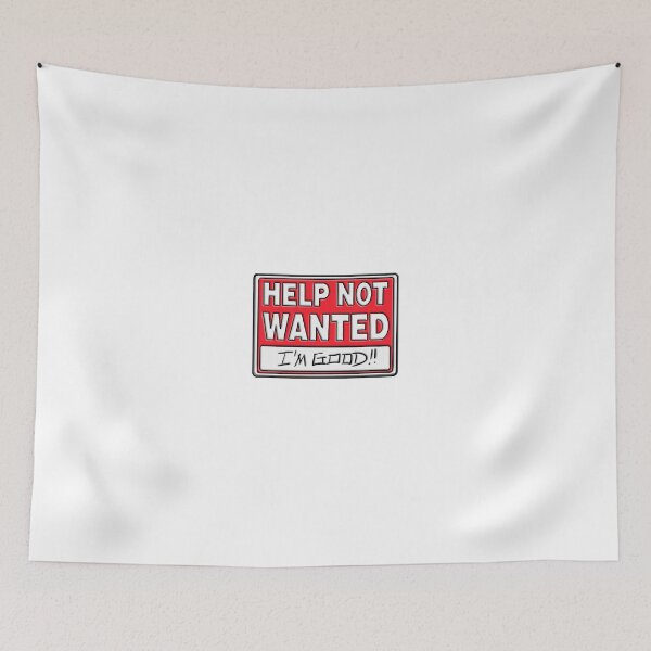 Item preview, Help Not Wanted designed and sold by nerdpins.