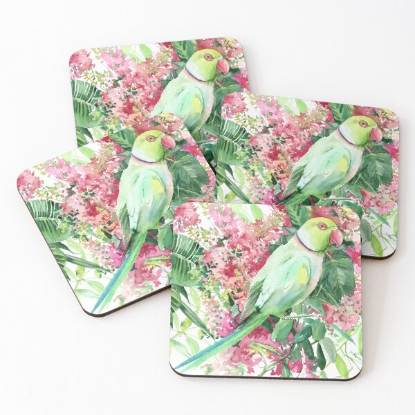 Item preview, Rose-Ringed Parakeet designed and sold by surenart.