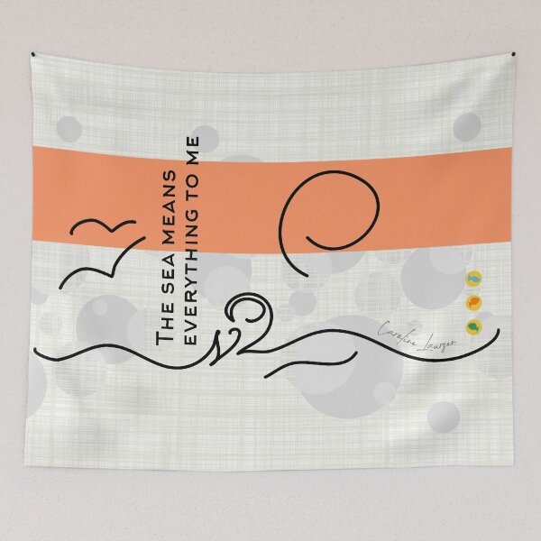 Item preview, Wild open water swimming, winter bathers. The sea means everything to me fun for swimmer lovers. Caroline Laursen Original designed and sold by Caroline Laursen.