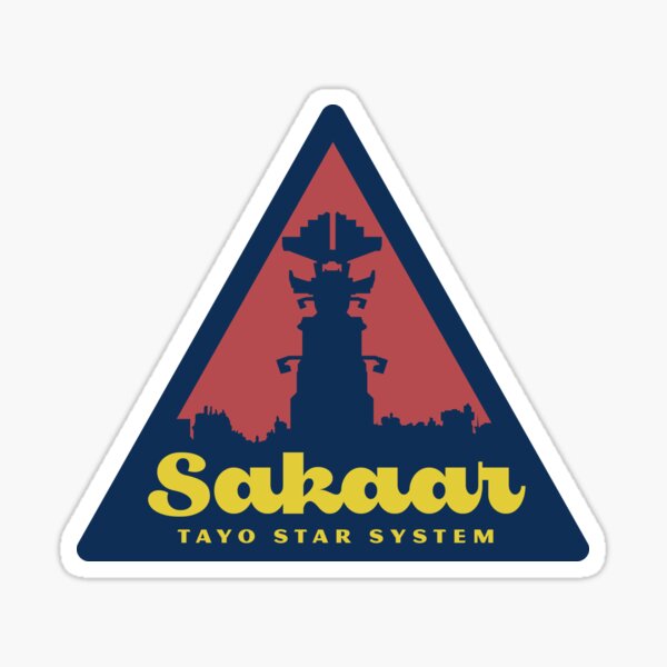 Item preview, Sakaar Travel Sticker designed and sold by joshbailey.