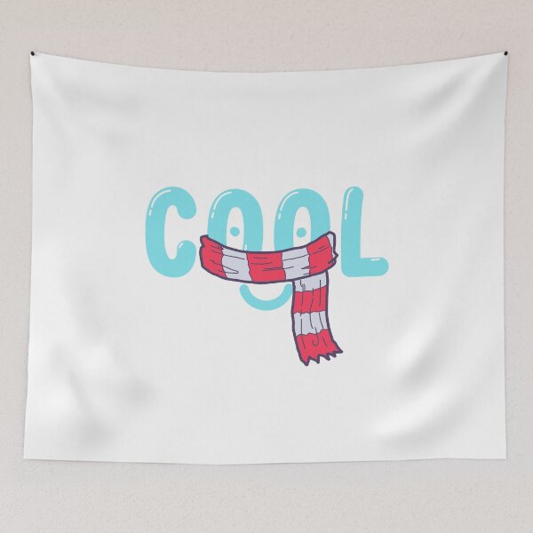 Item preview, Cute Kawaii Cool Text With Christmas Muffler designed and sold by stikoor.