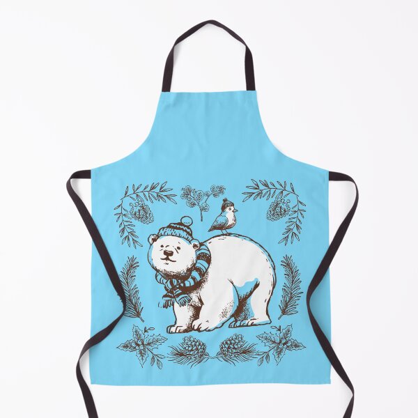 Item preview, Festive Mood - Polar Bear, Little Bird, Fir and Pine Cones designed and sold by KaylaStudio.