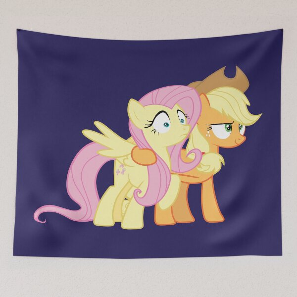 Item preview, Applejack and Fluttershy designed and sold by Tardifice.