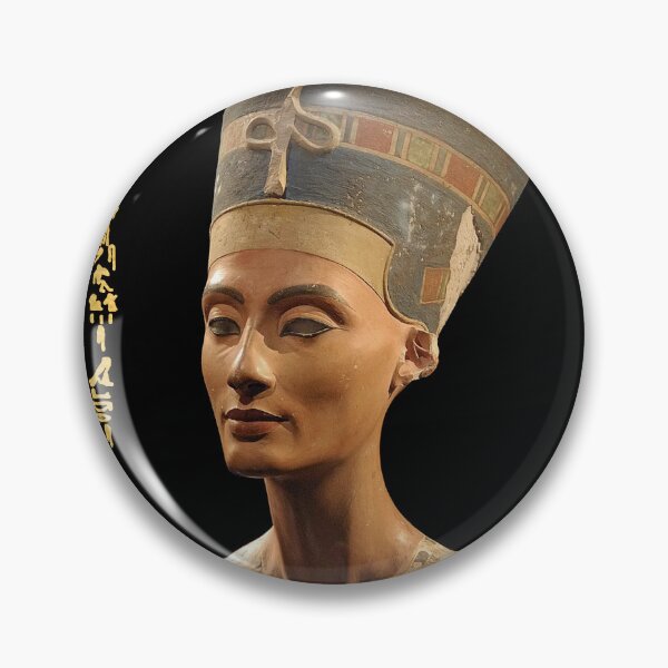 Item preview, Nefertiti the Egyptian queen bust with Hieroglyphs text. designed and sold by mennanassef.