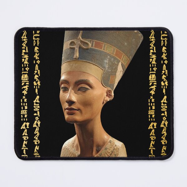 Item preview, Nefertiti the Egyptian queen bust with Hieroglyphs text. designed and sold by mennanassef.