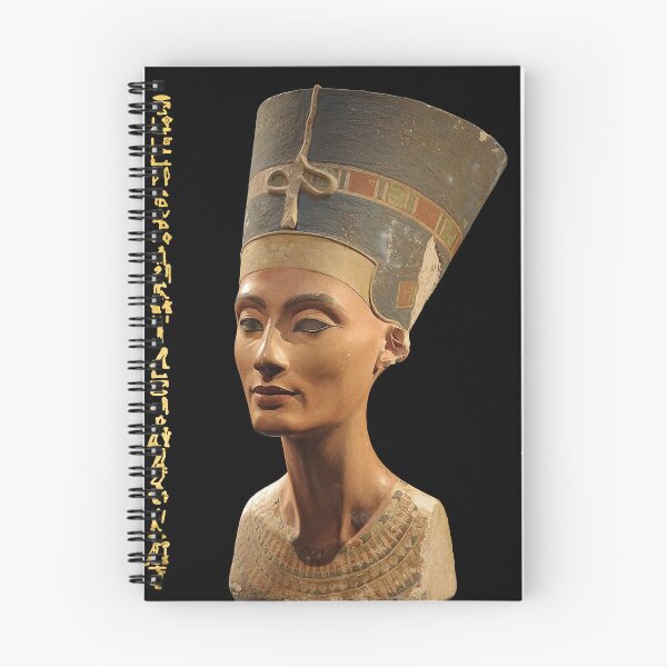 Item preview, Nefertiti the Egyptian queen bust with Hieroglyphs text. designed and sold by mennanassef.