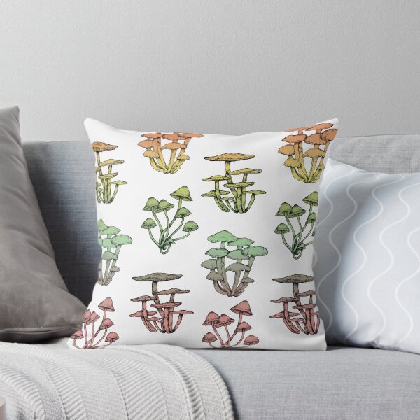 Item preview, Rainbow Gradient Mushroom Print || White Background designed and sold by chrystakay.