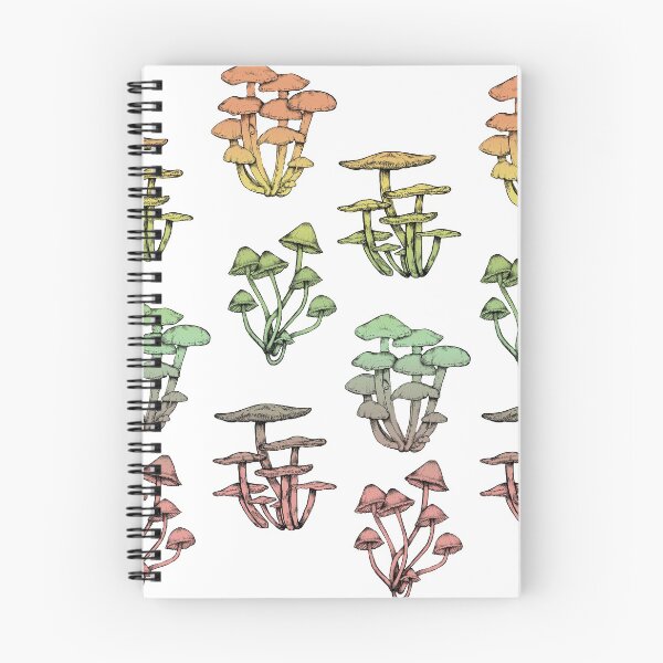 Item preview, Rainbow Gradient Mushroom Print || White Background designed and sold by chrystakay.