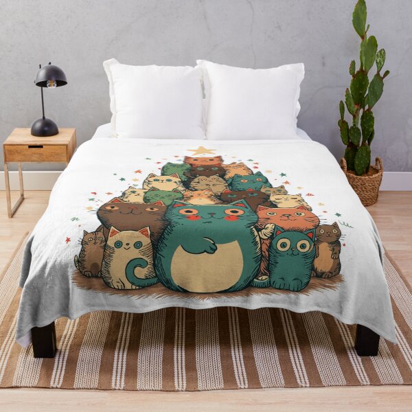 Item preview, Christmas tree made of happy cats designed and sold by jordygraph.
