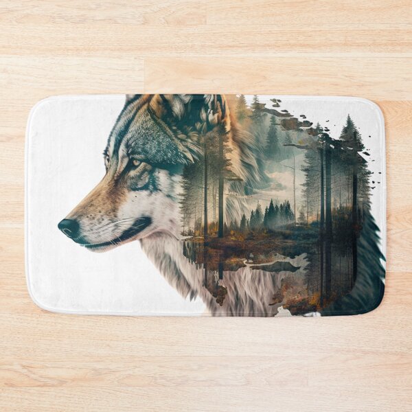 Item preview, Double exposure wolf designed and sold by Mirochan80.
