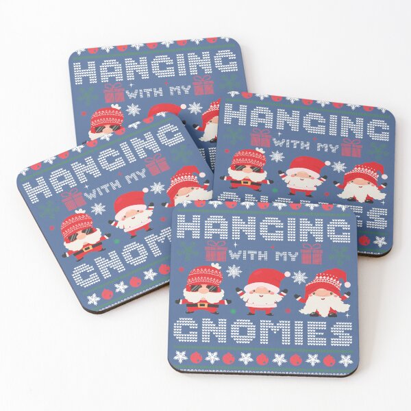 Artikelvorschau, Hanging With My Gnomies – Lustiges freches Witz-Weihnachts-Sweatshirt-Pullover-Design entworfen und verkauft von raretshirtsuk.