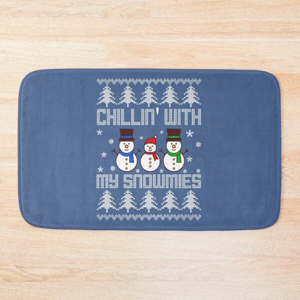 Artikelvorschau, Chillin With My Snowmies – Unisex-Weihnachtspullover/Pullover (verschiedene Farben) – lustiges freches Schneemann-Witz-Weihnachts-Sweatshirt-Design entworfen und verkauft von raretshirtsuk.