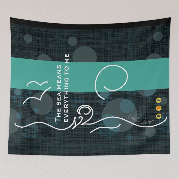 Item preview, Wild open water swimming, winter bathers. The sea means everything to me fun for swimmer lovers. Caroline Laursen Original designed and sold by Caroline Laursen.