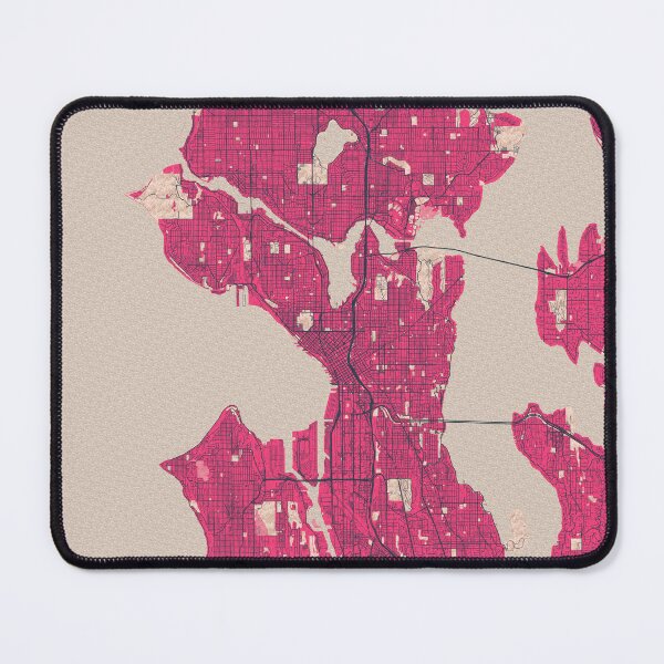 Item preview, Seattle City Map of Washington, USA  - Blossom designed and sold by deMAP.