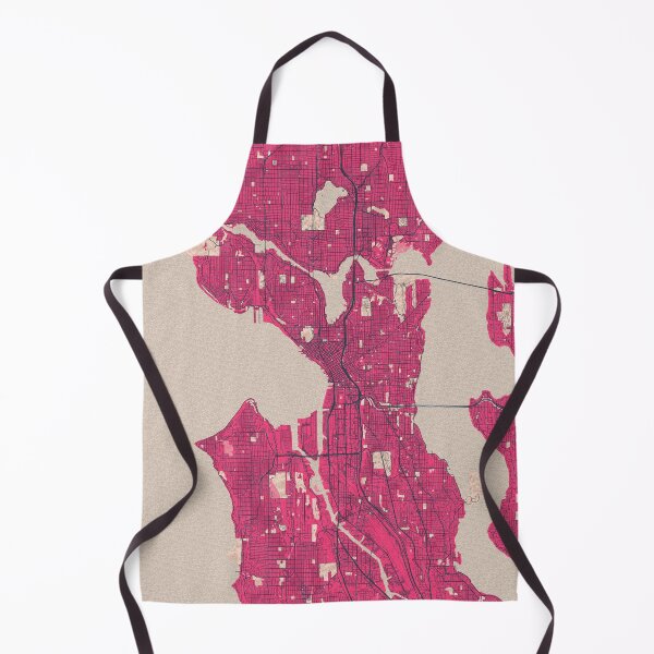 Item preview, Seattle City Map of Washington, USA - Blossom designed and sold by deMAP.