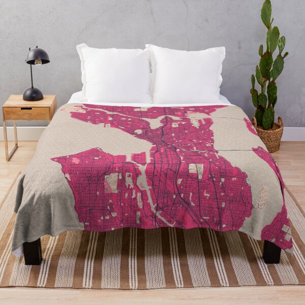 Item preview, Seattle City Map of Washington, USA - Blossom designed and sold by deMAP.
