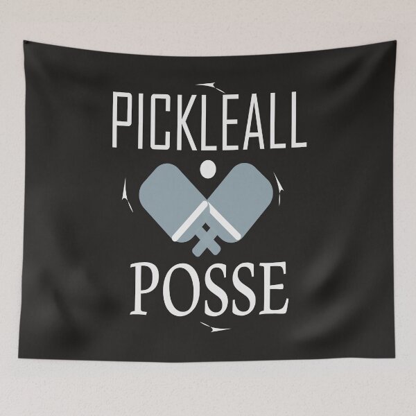 Item preview, PICKLEBALL POSSE FUNNY PICKLEBALL QUOTE FOR PICKLEBALL LOVERS designed and sold by AJB ⭐⭐⭐⭐⭐✔️.