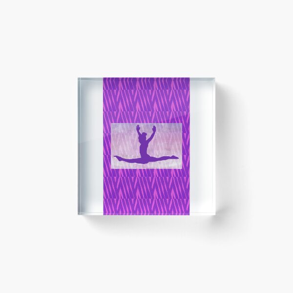 Item preview, The Gymnast ~ Pink and Purple Animal Stripe Version "B" designed and sold by Susan Werby.