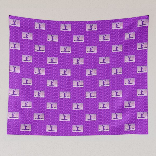 Item preview, The Gymnast ~ Pink and Purple Animal Stripe Version "B" designed and sold by Susan Werby.