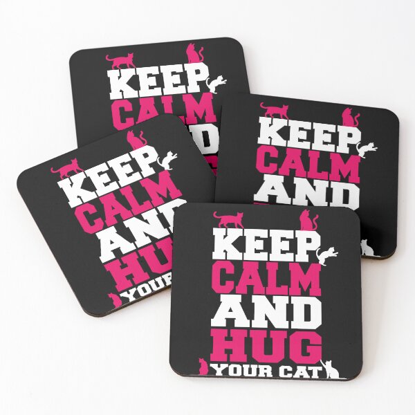 Artikelvorschau, Keep Calm And Hug Your Cat Owner Cat Lover entworfen und verkauft von Wildchagapicker.