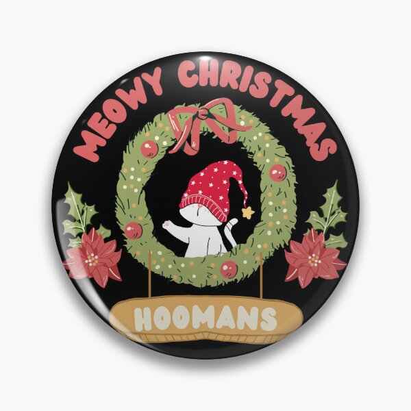 Item preview, Funny Meowy Christmas Hoomans designed and sold by Pixelish.