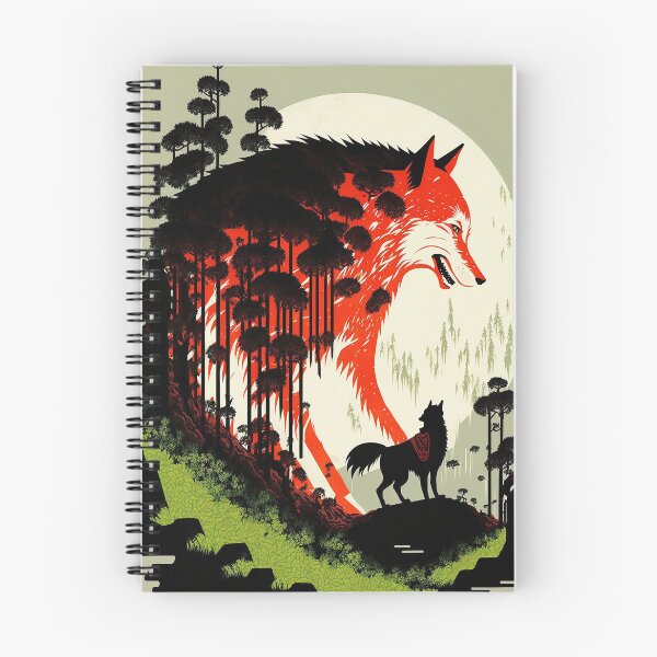 Artikelvorschau, Wolf von Japan entworfen und verkauft von GummywormDesign.